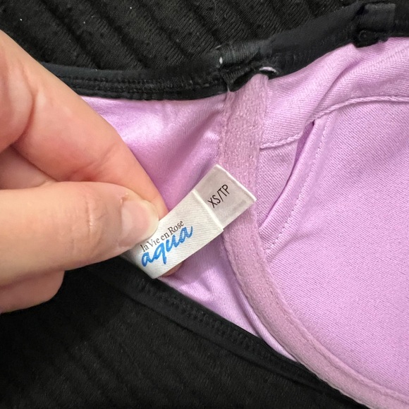 Purple and Black Women's Strapless Bra - Picture 2 of 2